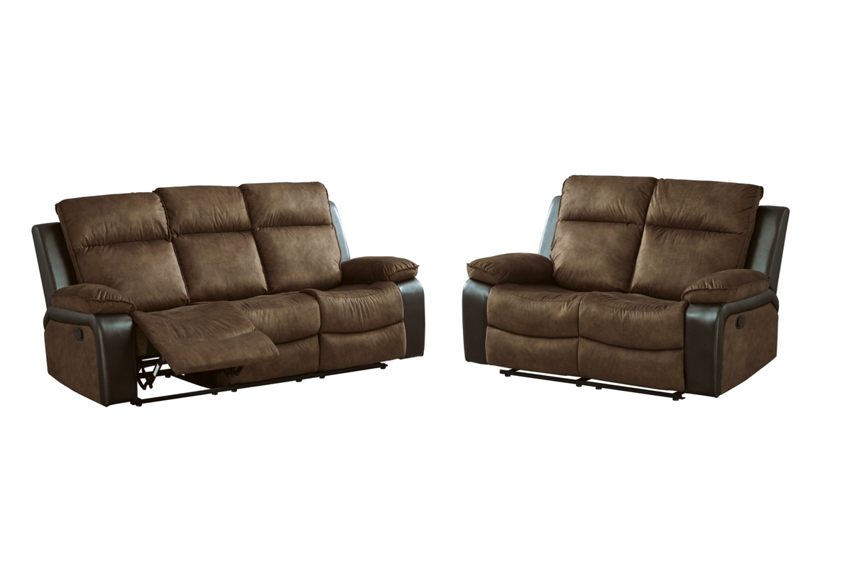 Woodsway Brown Reclining Living Room Set