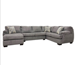 Brentwood Grey Linen Sectional