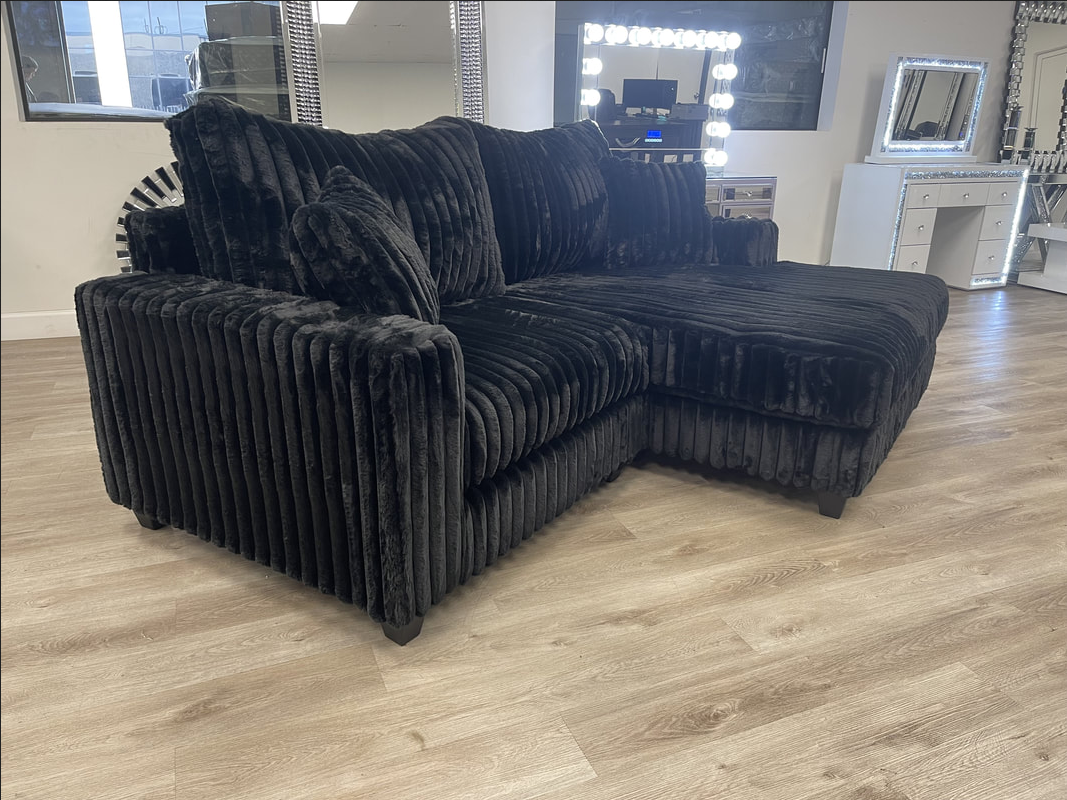 911 Black Sectional