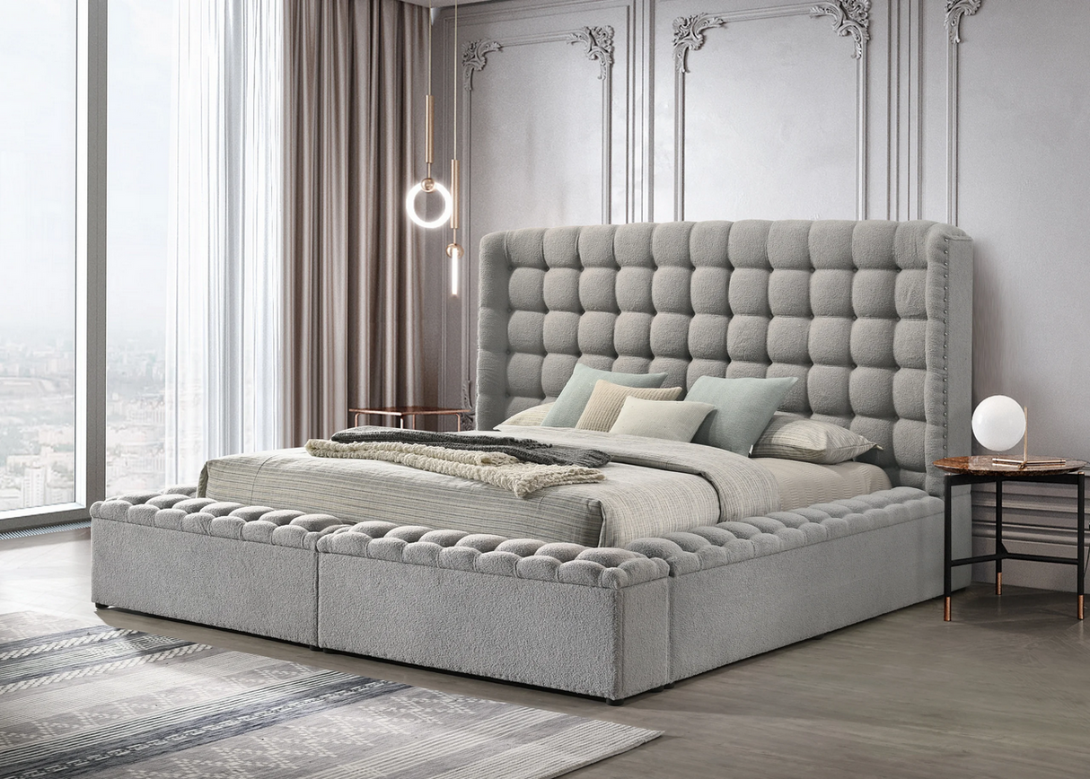 Madonna Gray Queen Bed