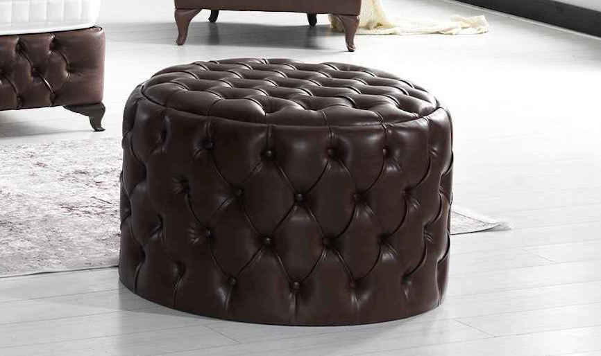 Monalisa Ottoman Brown by Furnia at Eve Furniture