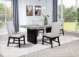 Sebastian Black and Gray Dining Table by Crown Mark at Eve Furniture