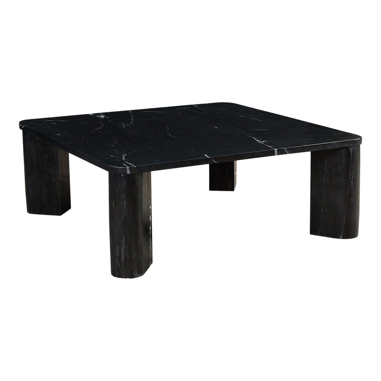 Segment Jetty Black Coffee Table by Moe's Home at Eve Furniture