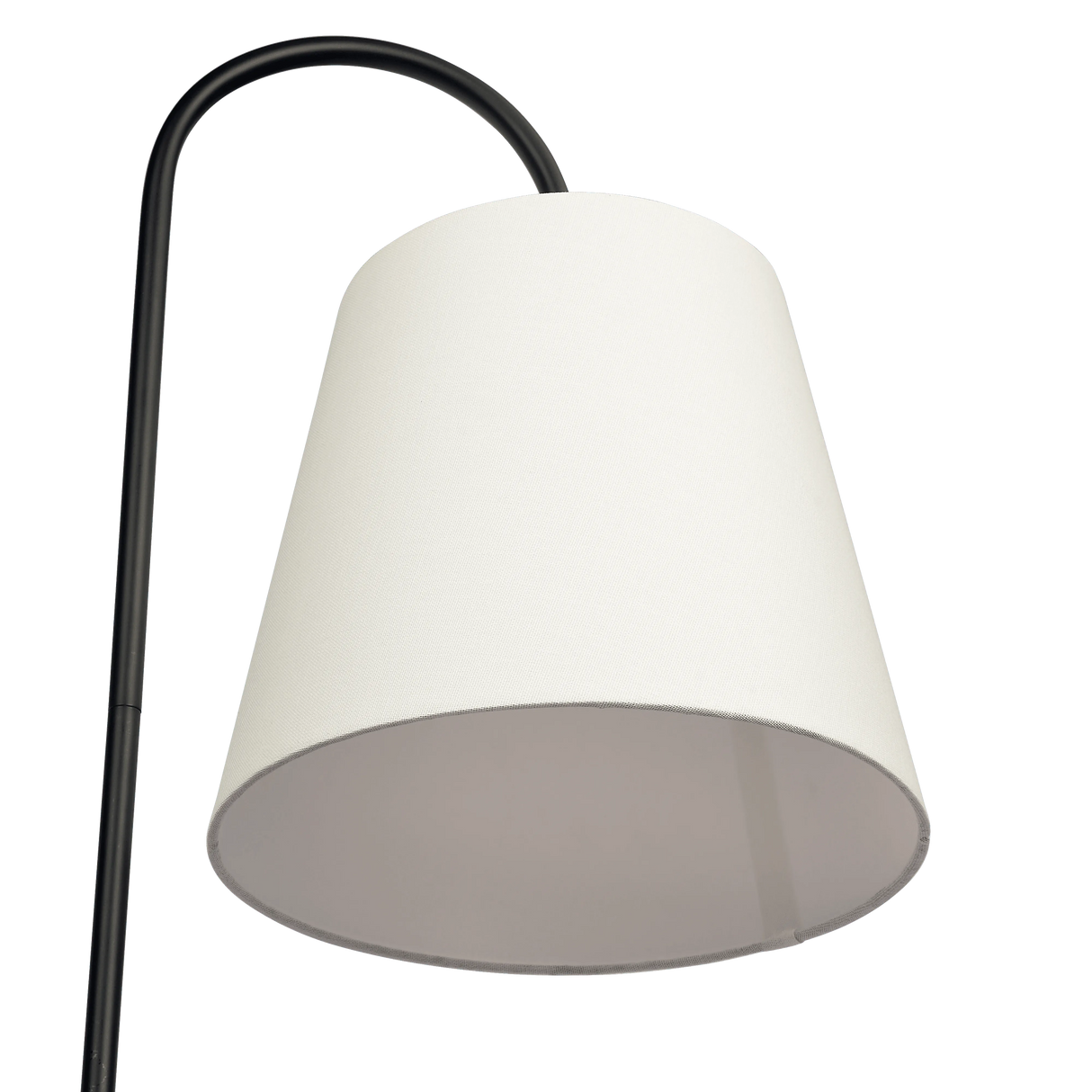 Seoul Black Floor Lamp with Rotary Switch Wood Table Metal Base by Ashcroft Furniture at Eve Furniture