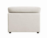 Serene Beige Upholstered Armless Chair by Coaster at Eve Furniture