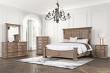 Seven Oaks Weathered Oak Queen Bed by Furniture of America at Eve Furniture