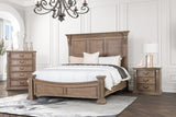 Seven Oaks Weathered Oak Queen Bed by Furniture of America at Eve Furniture