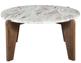 Shavon Toronto Brown 3-Piece Solid Marble Table Set by Steve Silver at Eve Furniture