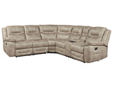 Shelton Brown 3-Piece Manual Reclining Sectional by Steve Silver at Eve Furniture