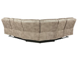 Shelton Brown 3-Piece Manual Reclining Sectional by Steve Silver at Eve Furniture