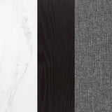 Sherry Gray 5-Piece Rectangular Marble Top Dining Table Set by Coaster at Eve Furniture