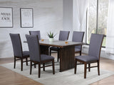 Sherwood Gray Upholstered Dining Side Chair, Set of 2 by Coaster at Eve Furniture