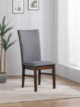 Sherwood Gray Upholstered Dining Side Chair, Set of 2 by Coaster at Eve Furniture