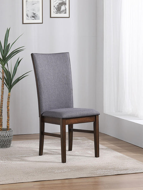 Sherwood Gray Upholstered Dining Side Chair, Set of 2 by Coaster at Eve Furniture