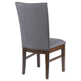 Sherwood Gray Upholstered Dining Side Chair, Set of 2 by Coaster at Eve Furniture