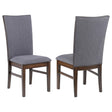 Sherwood Gray Upholstered Dining Side Chair, Set of 2 by Coaster at Eve Furniture
