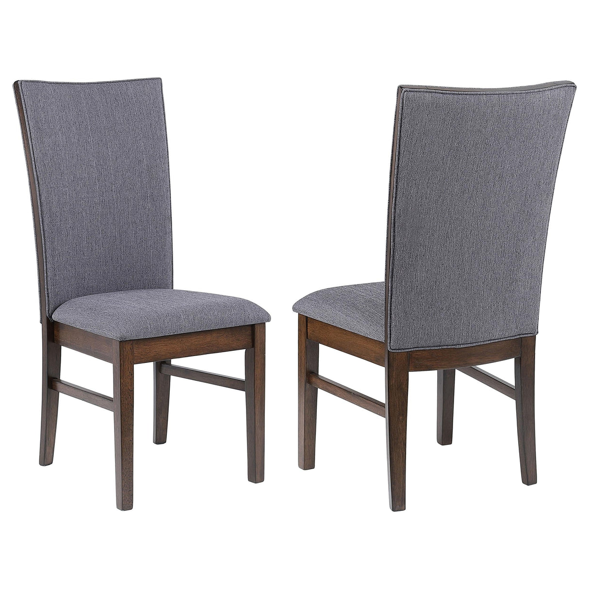 Sherwood Gray Upholstered Dining Side Chair, Set of 2 by Coaster at Eve Furniture