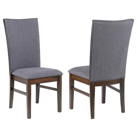 Sherwood Gray Upholstered Dining Side Chair, Set of 2 by Coaster at Eve Furniture