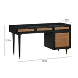Sierra Cane Desk by TOV Furniture at Eve Furniture