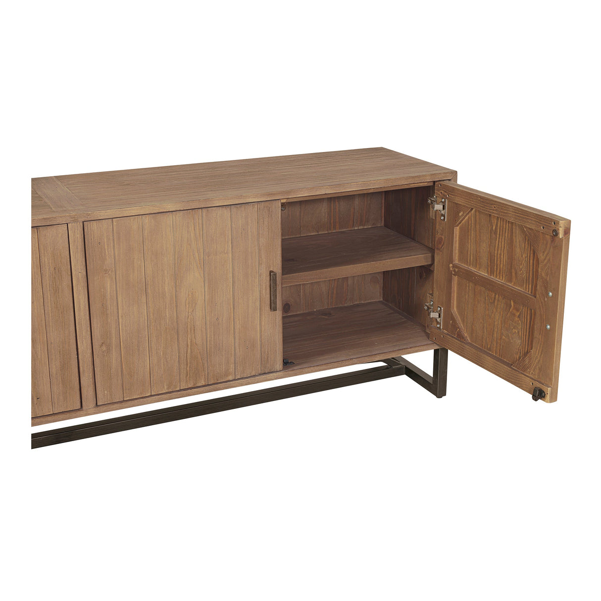 Sierra Natural Media Unit by Moe's Home at Eve Furniture
