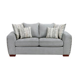 Silverthorne Gray Loveseat by Homelegance at Eve Furniture