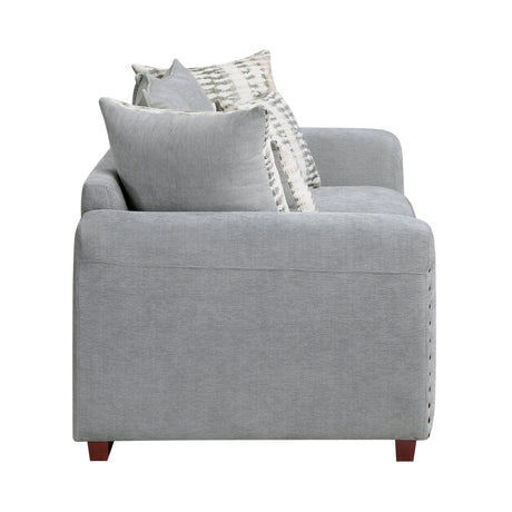 Silverthorne Gray Loveseat by Homelegance at Eve Furniture