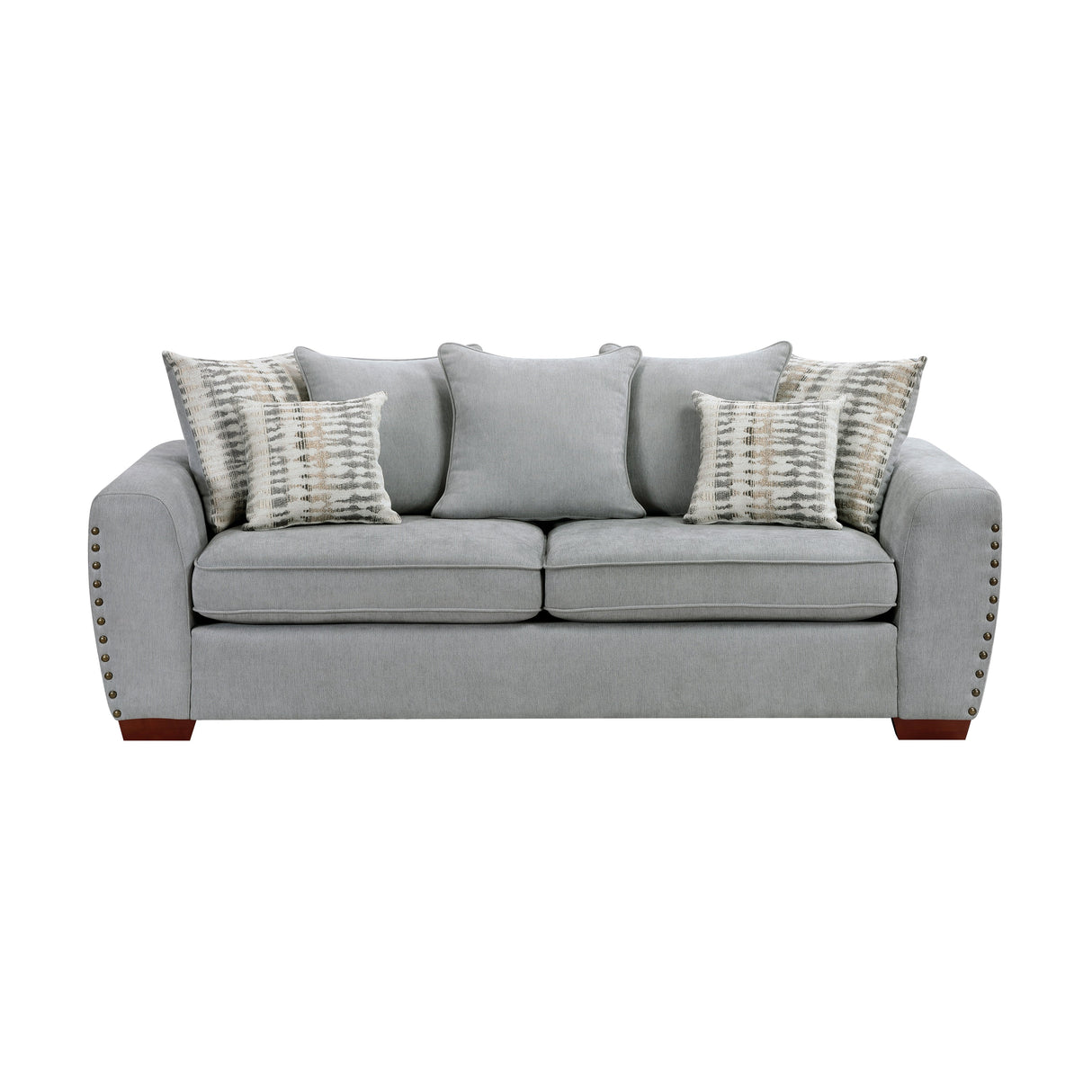 Silverthorne Gray Sofa by Homelegance at Eve Furniture