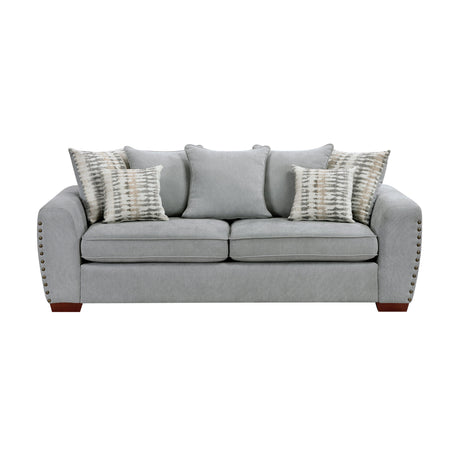 Silverthorne Gray Sofa by Homelegance at Eve Furniture