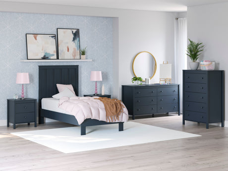 Simmenfort Navy Blue Youth Platform Bedroom Set by Ashley at Eve Furniture
