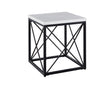 Skyler White Marble End Table by Steve Silver at Eve Furniture