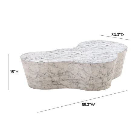 Slab Concrete Indoor / Outdoor Coffee Table by TOV Furniture at Eve Furniture