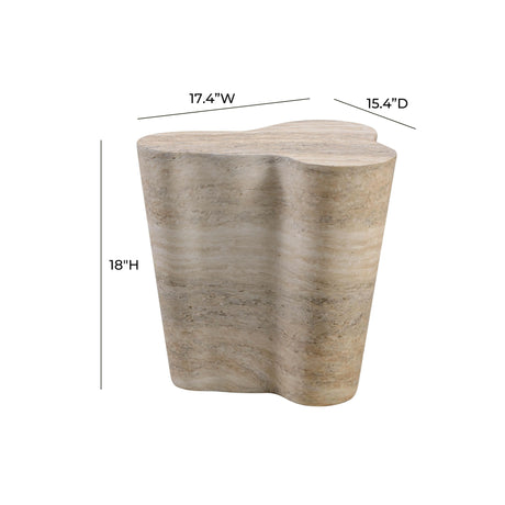 Slab Concrete Indoor / Outdoor Side Table by TOV Furniture at Eve Furniture