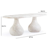 Smooch Indoor / Outdoor 87" Dining Table by TOV Furniture at Eve Furniture