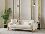Soho 4-pieces (2 Sofa & 2 Chair) Livingroom Set Cream - Clearance