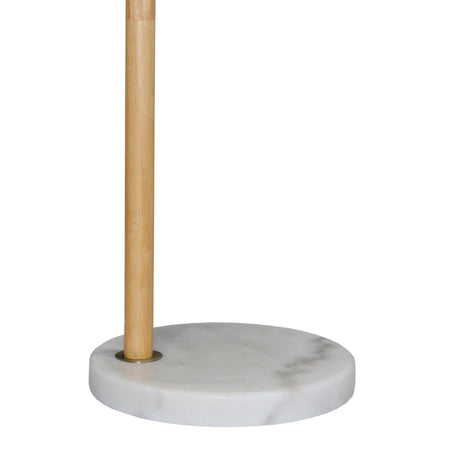 Solaris White Lampshade Floor Lamp by Ashcroft Imports at Eve Furniture