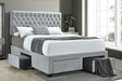 Soledad Beige Queen 4-Drawer Button Tufted Storage Bed by Coaster at Eve Furniture
