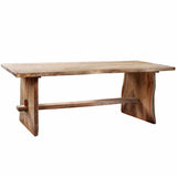 Solid Teak Live Edge Table, Natural by Dovetail at Eve Furniture