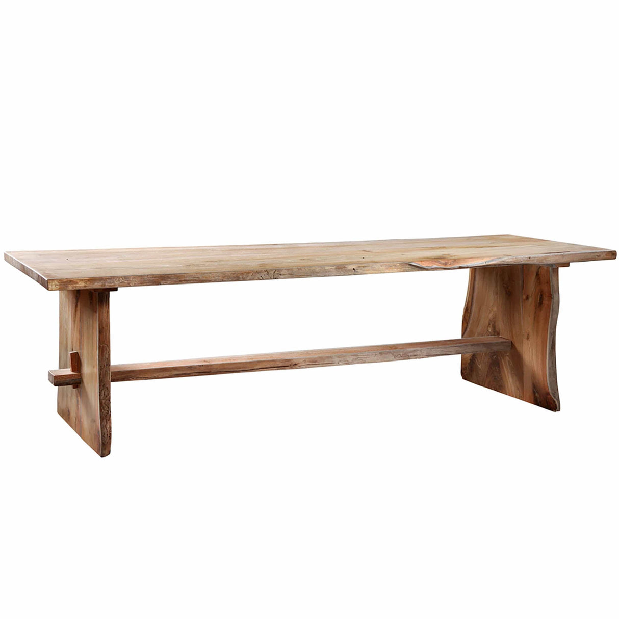 Solid Teak Live Edge Table, Natural by Dovetail at Eve Furniture