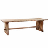 Solid Teak Live Edge Table, Natural by Dovetail at Eve Furniture