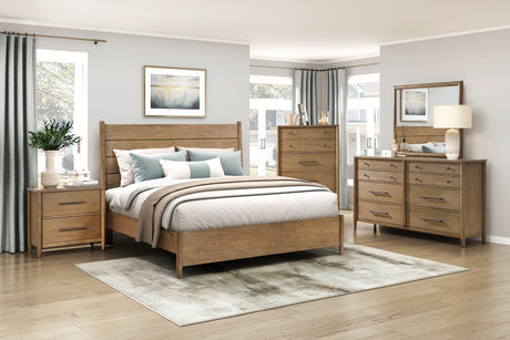 Sonoma Oak Platform Bedroom Set by Homelegance at Eve Furniture