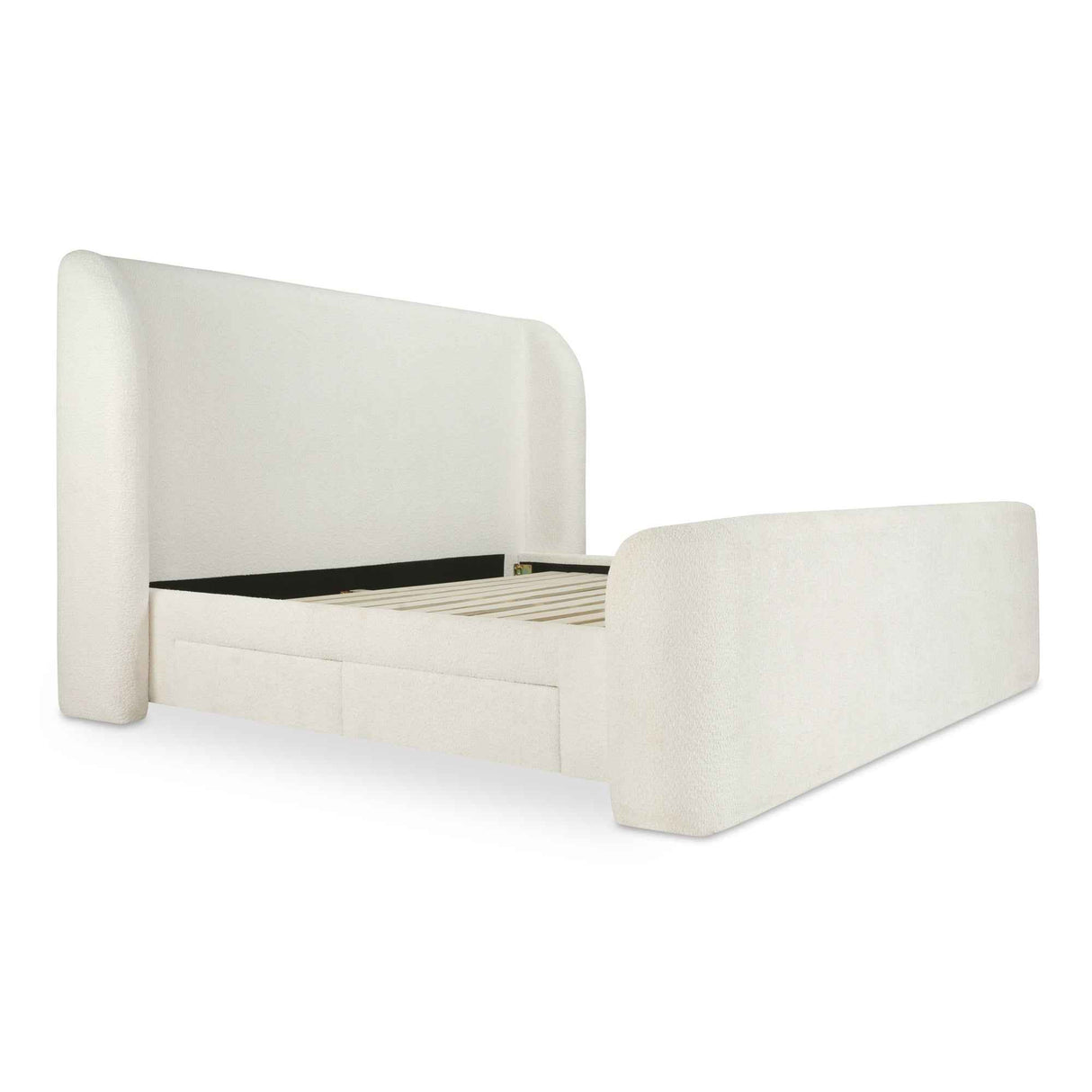 Sophia Cream King Storage Bed by Moe's Home at Eve Furniture