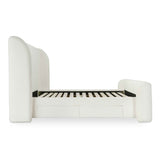 Sophia Cream King Storage Bed by Moe's Home at Eve Furniture