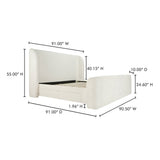 Sophia Cream King Storage Bed by Moe's Home at Eve Furniture