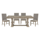 Southlake Brownish Gray Extendable Dining Set by Homelegance at Eve Furniture