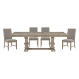 Southlake Brownish Gray Extendable Dining Set by Homelegance at Eve Furniture