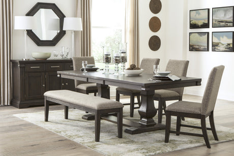 Southlake Wire Brushed Rustic Brown Dining Set by Homelegance at Eve Furniture