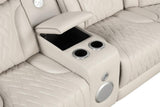 Spain Sand Power (Power Headrests) Reclining Sectional by Happy Homes at Eve Furniture