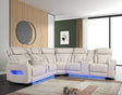 Spain Sand Power (Power Headrests) Reclining Sectional by Happy Homes at Eve Furniture