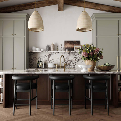 Spara Performance Vegan Leather Counter Stool by TOV Furniture at Eve Furniture