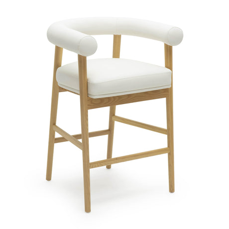 Spara Performance Vegan Leather Counter Stool by TOV Furniture at Eve Furniture